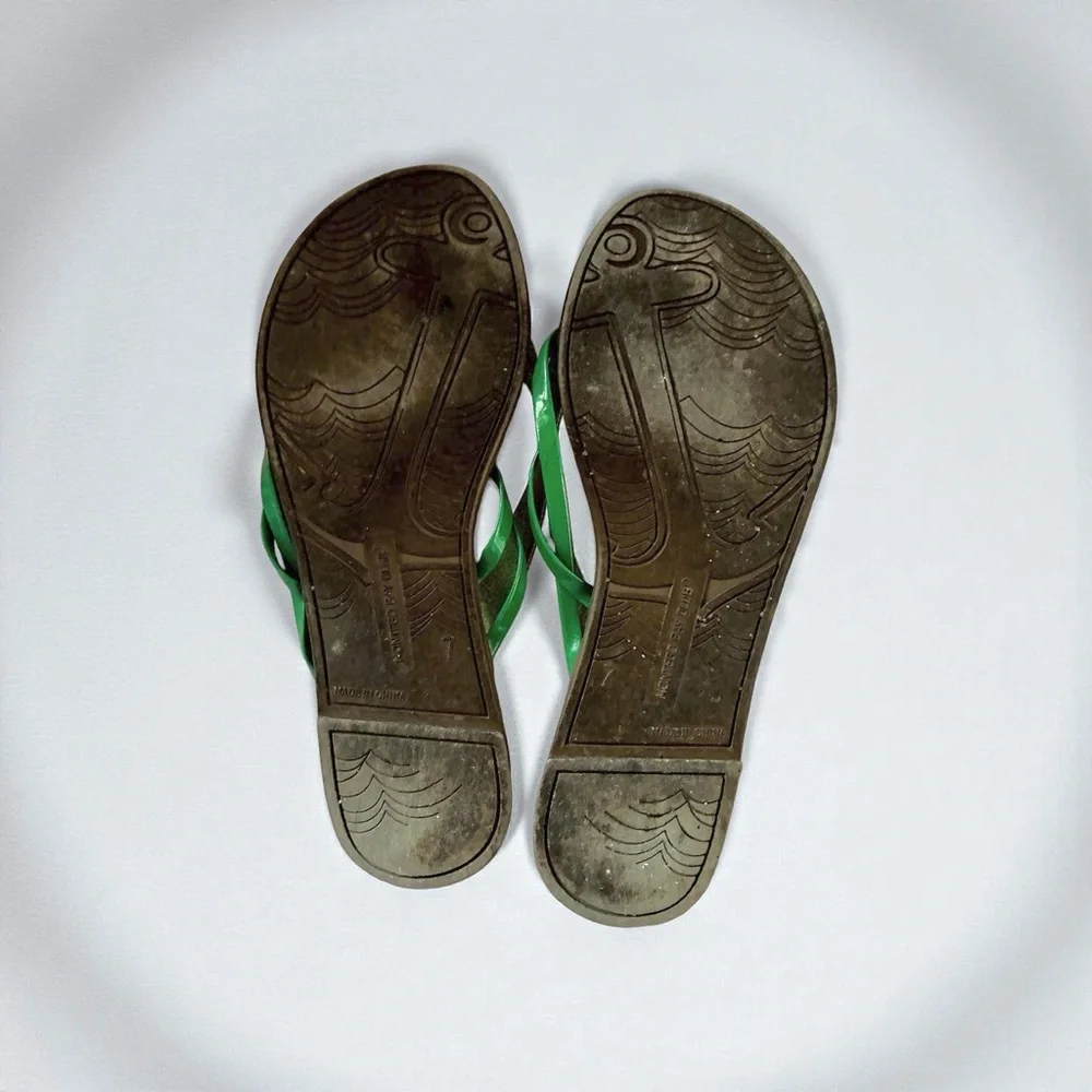 Montego Bay Club Green and Tan Women's Sandals